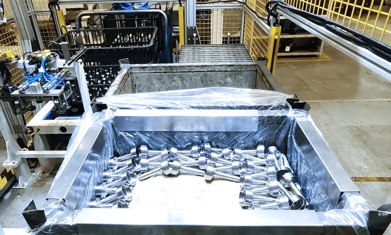 梅卡曼德3D相机引导花键轴上料